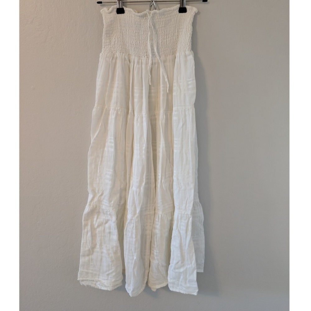 Michael Stars Convertible White Maxi Skirt